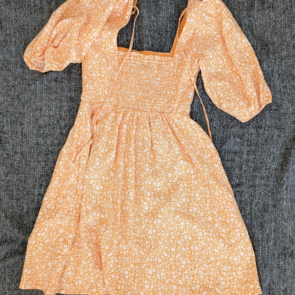 Floral Puff Sleeve Dress